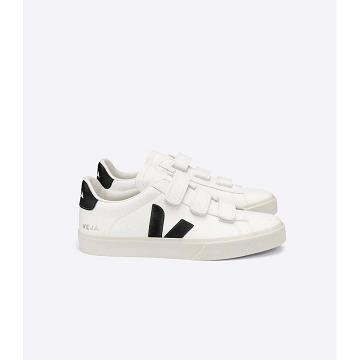 Veja RECIFE CHROMEFREE Men's Sneakers White/Black | NZ 310GSO